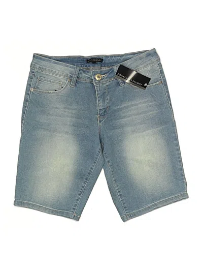 Pre-owned Signature Studio Denim Shorts In Blue