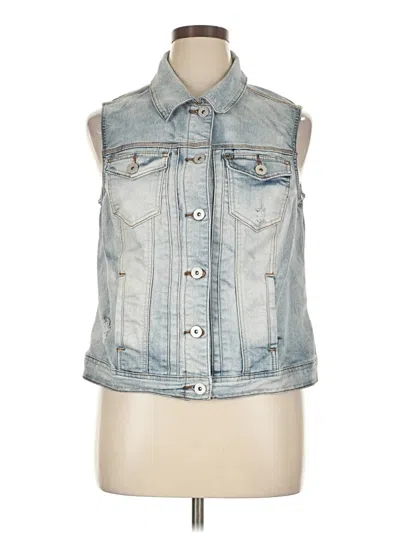 Pre-owned Signature Studio Denim Vest In Blue