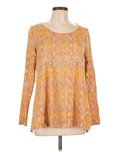 Pre-owned Signature Studio Long Sleeve T-shirt In Gold