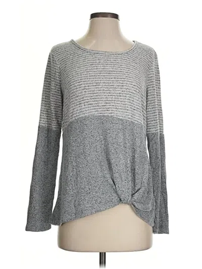 Pre-owned Signature Studio Long Sleeve T-shirt In Gray