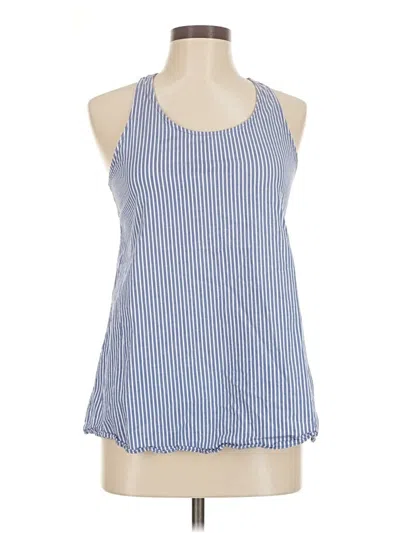 Pre-owned Signature Studio Sleeveless Blouse In Blue