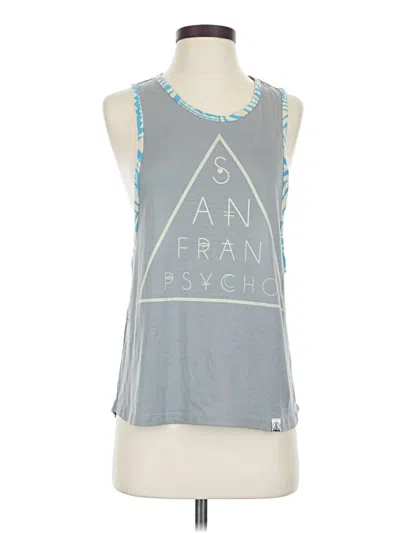 Pre-owned Signature Tank Top Gray Halter Neckline Tops
