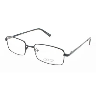 Signature Unisex Black Rectangular Eyeglass Frames 1115black54