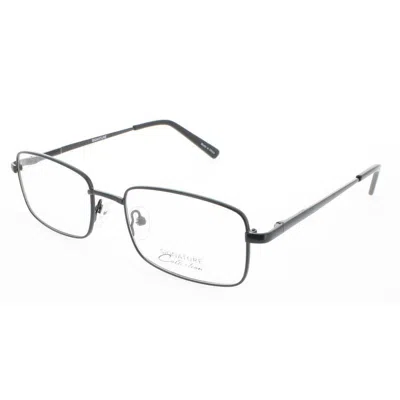 Signature Unisex Black Rectangular Eyeglass Frames 1116black53