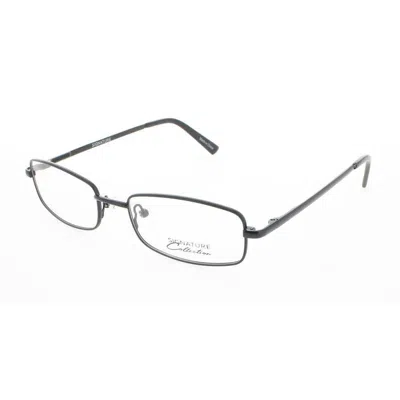 Signature Unisex Black Rectangular Eyeglass Frames 1117black51