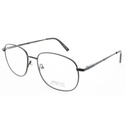 Signature Unisex Black Rectangular Eyeglass Frames 1124black57