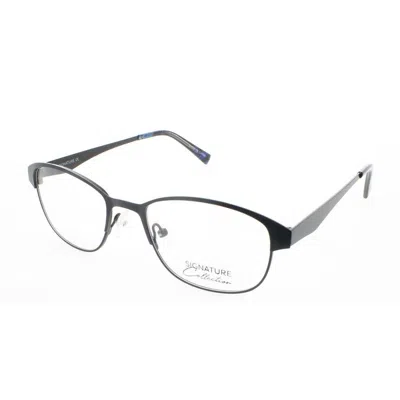 Signature Unisex Black Rectangular Eyeglass Frames Pn111blk50