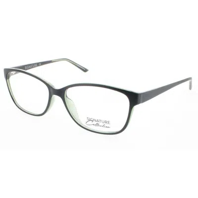 Signature Unisex Black Rectangular Eyeglass Frames Pn504blk52