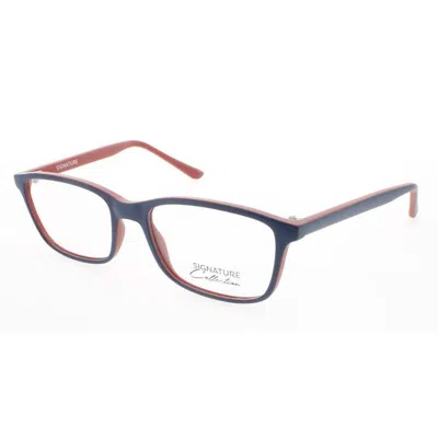 Signature Unisex Blue Rectangular Eyeglass Frames S7016navy51