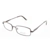 Signature Unisex Brown Rectangular Eyeglass Frames 1118brown52