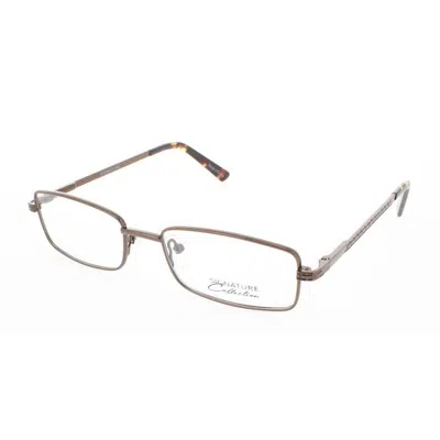 Signature Unisex Brown Rectangular Eyeglass Frames 1119brown52