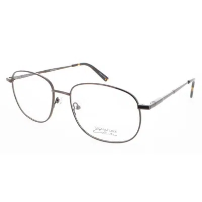Signature Unisex Brown Rectangular Eyeglass Frames 1124brown57