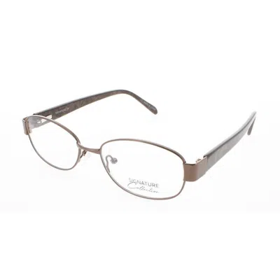 Signature Unisex Brown Rectangular Eyeglass Frames Pn110brn53