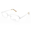 Signature Unisex Silver Tone Rectangular Eyeglass Frames 1115silver54