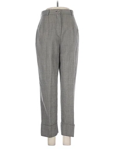 Pre-owned Signature Wool Pants In Gray