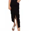 Signature8 Cargo Pocket Skirt In Black Denim In Black