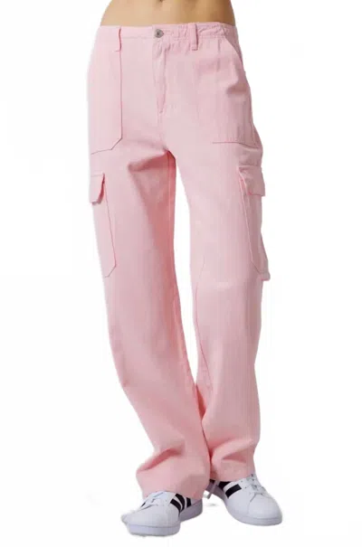Signature8 Straight Leg Cargo Pants In Pink