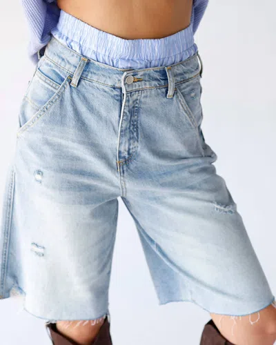 Signature8 Varsity Bermuda Shorts In Blue