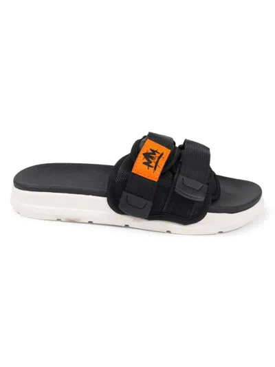 Signed By Mcfly Men's 3b Double Strap Slides In Black