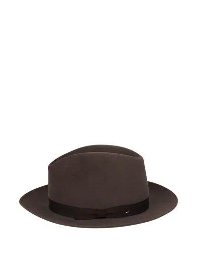Signes Ribbon-trimmed Felt Hat In Brown