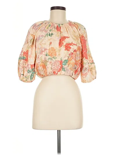 Pre-owned Significant Other 3/4 Sleeve Blouse In Ivory