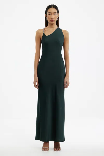 Significant Other Abbey Asymmetric Maxi Dress In Green