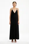 Significant Other Abbey Trapeze Maxi Dress In Brown