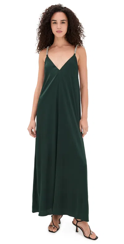 Significant Other Abbey Trapeze Maxi Dress Emerald In Green