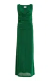 SIGNIFICANT OTHER ACACIA DRAPED VELVET MAXI DRESS