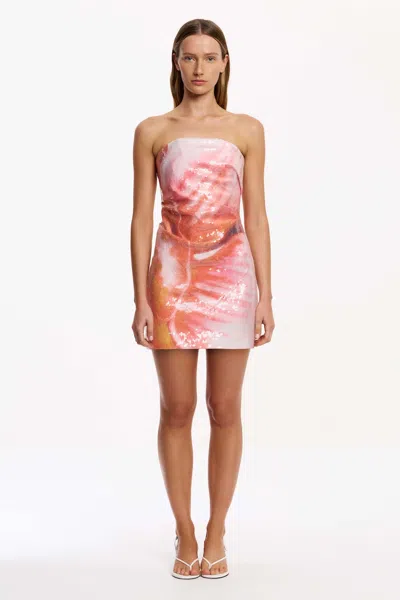 Significant Other Aden Strapless Mini In Multi