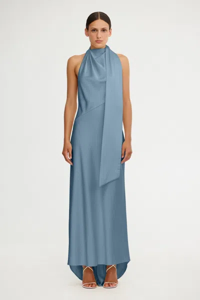 Significant Other Adriana Halter Gown In Blue