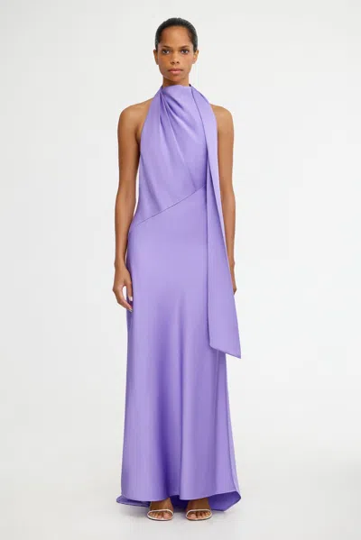 Significant Other Adriana Halter Gown In Purple