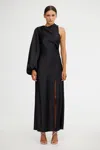 Significant Other Adriana One Shoulder Dress In Black