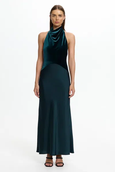 Significant Other Aeryn High Neck Dress In Blue