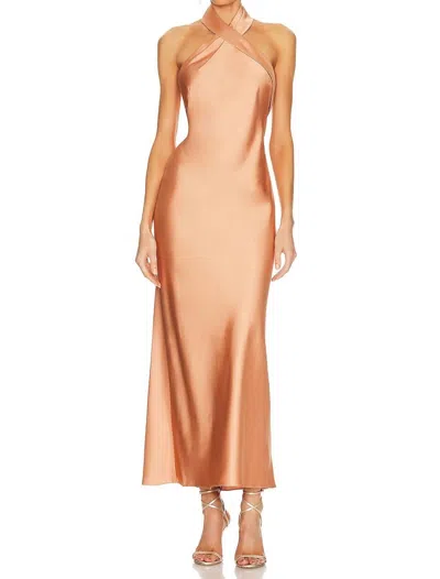 Significant Other Aida Dress In Caramel In Brown
