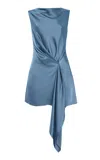 Significant Other Alyssa Draped Satin Mini Dress
