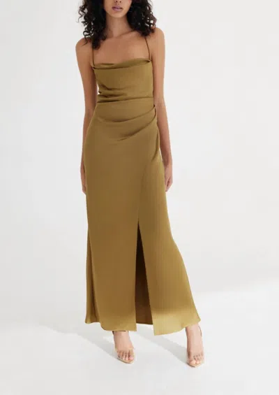 Significant Other Amelie Dress In Olive In Green