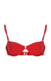 Significant Other Amna Balconette Bikini Top In Red