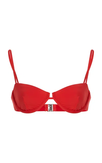 Significant Other Amna Balconette Bikini Top In Red