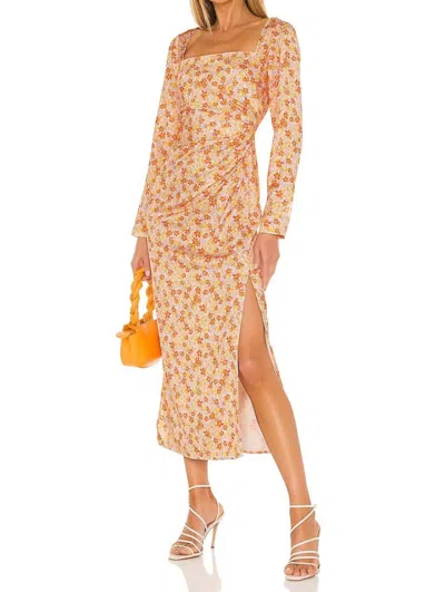 Significant Other Amour Midi Dress In Marigold In Brown