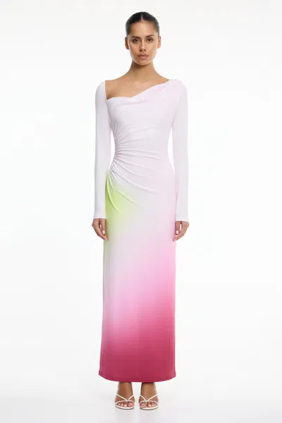 Significant Other Amren Long Sleeve Maxi Dress In Multi