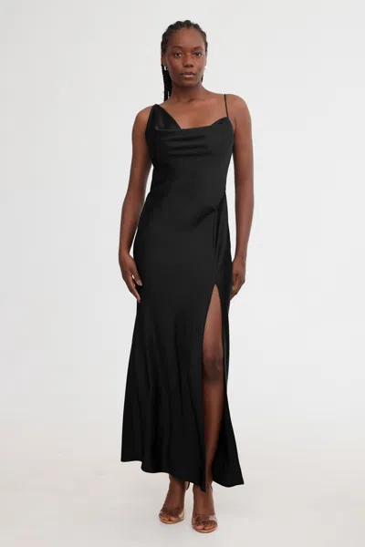 Significant Other Annabel Bias Dress In Black