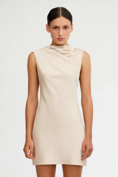 Significant Other Annabel Bias Mini Dress In Gold