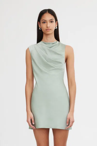 Significant Other Annabel Bias Mini Dress In Green
