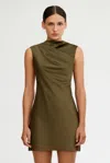 Significant Other Annabel Bias Mini Bridesmaid Dress In Green