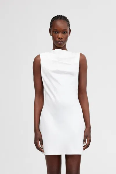 Significant Other Annabel Bias Mini Dress In White