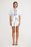 Significant Other Annette Shirt Dress In White