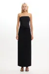 Significant Other Ariya Strapless Dress In Black