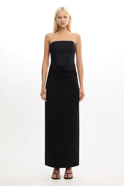 Significant Other Ariya Strapless Dress In Black
