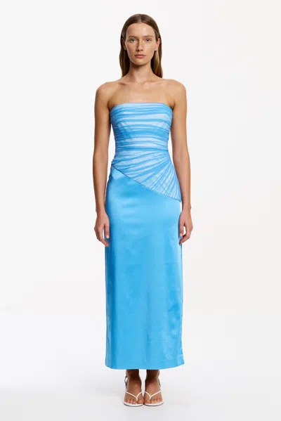 Significant Other Aryn Strapless Maxi Dress In Blue
